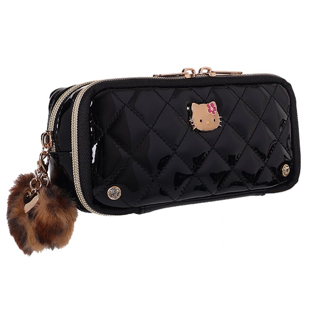 Z24184】マイメロディ合皮チェックプレートリボン多機能ポーチ | AXCIS