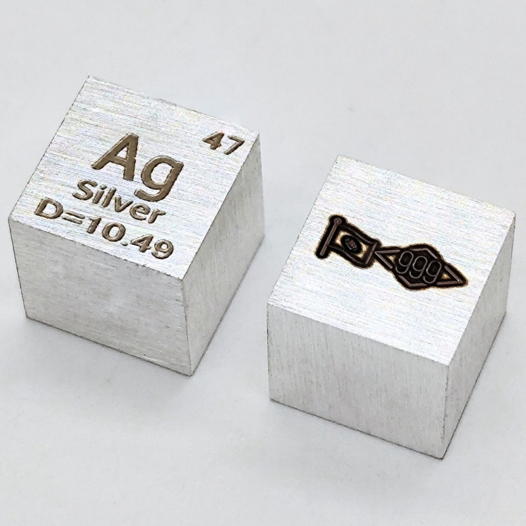 元素標本キューブ 銀 Ag | 葡萄屋 鉱物＆雑貨店