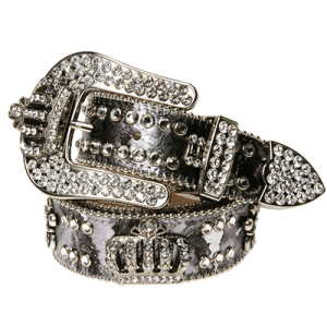 Triple 'b' Grey Snakeskin Classic - B.B. Simon®