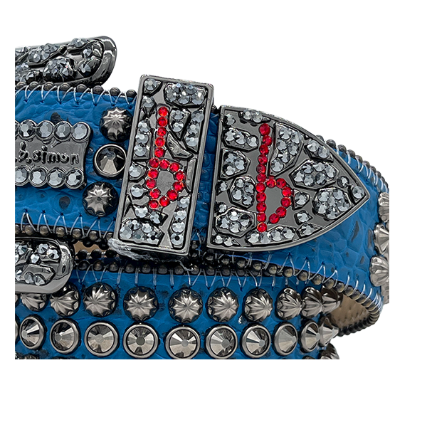 BBSIMON BELTS WITH ITALIAN LEATHER AND SWAROVSKI CRYSTAL MADE IN USA