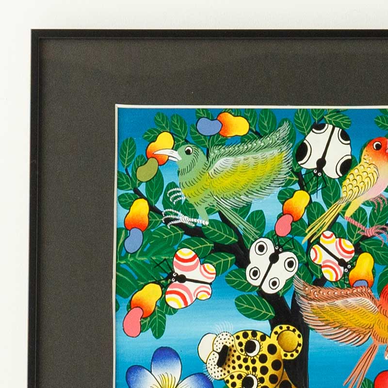 アフリカンアート29 / ヒョウの親子 | ボー・デコール オンラインショップ