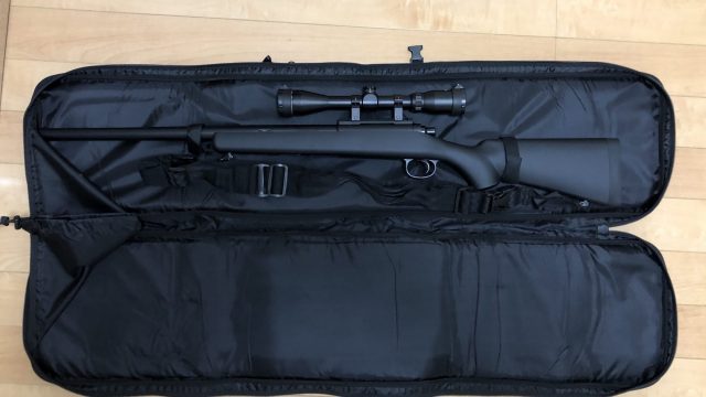 サバゲー】VSRなどの長モノが2丁入るソフトタイプのガンケース