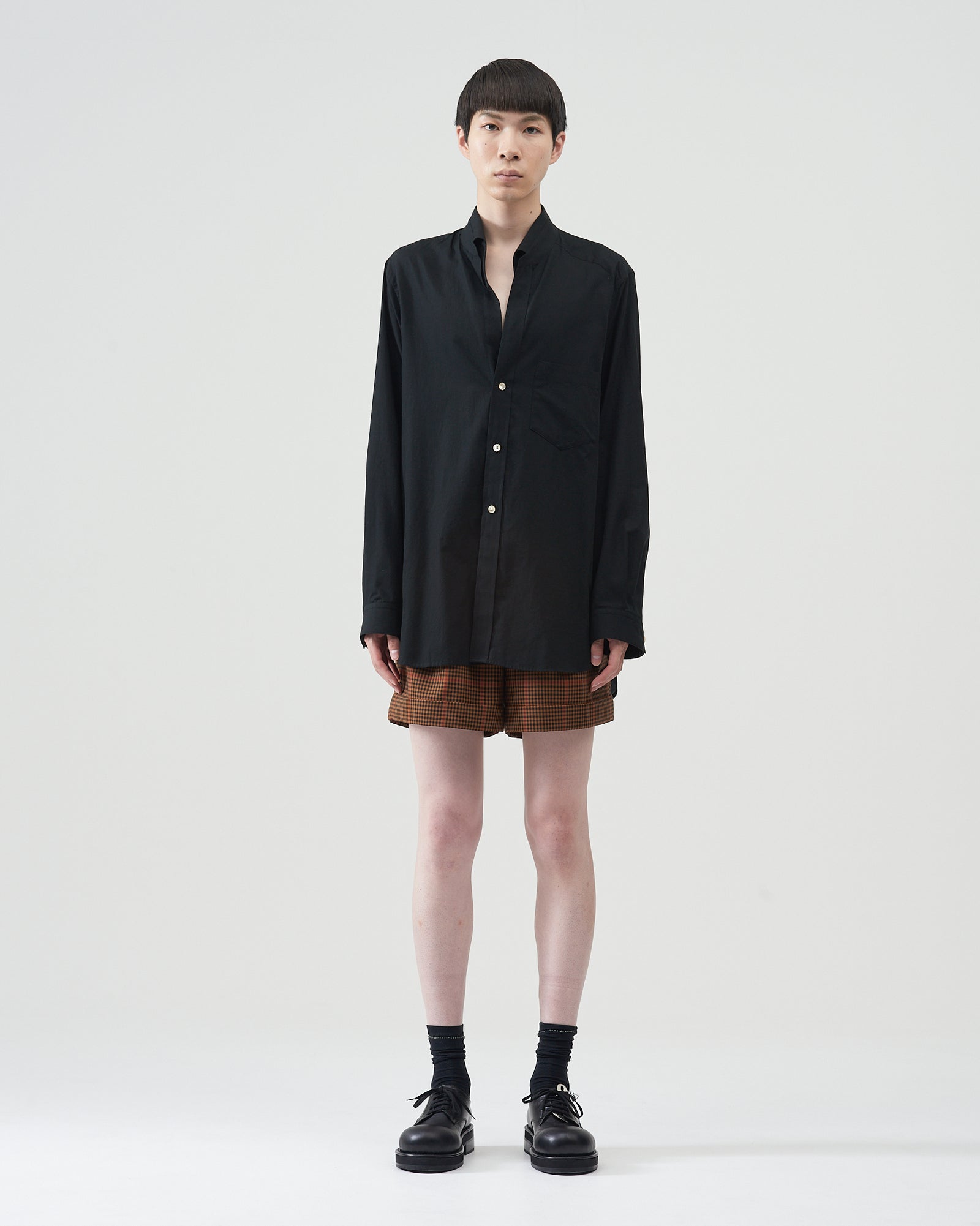 Revers Collar Shirts – Black｜BED j.w. FORD Official Website