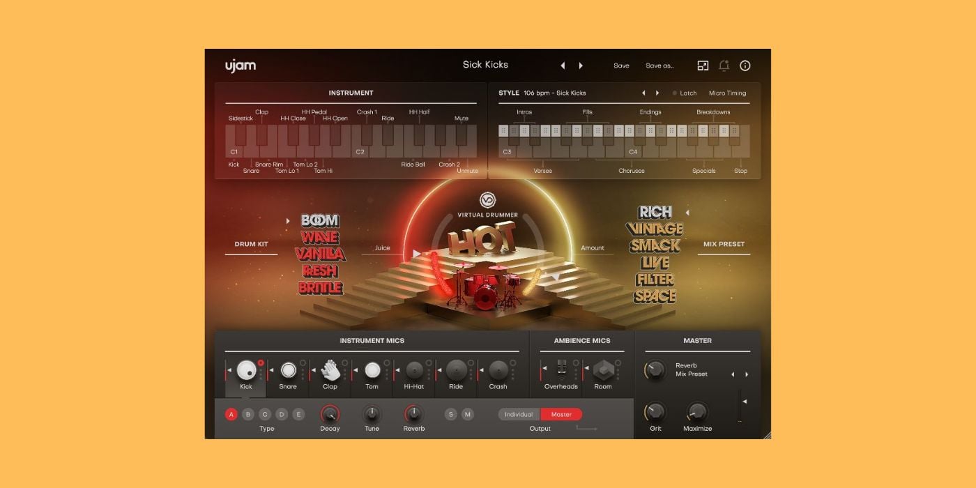 Get the UJAM Hot Drum Machine for $9 in 92% Off Deal at Plugin