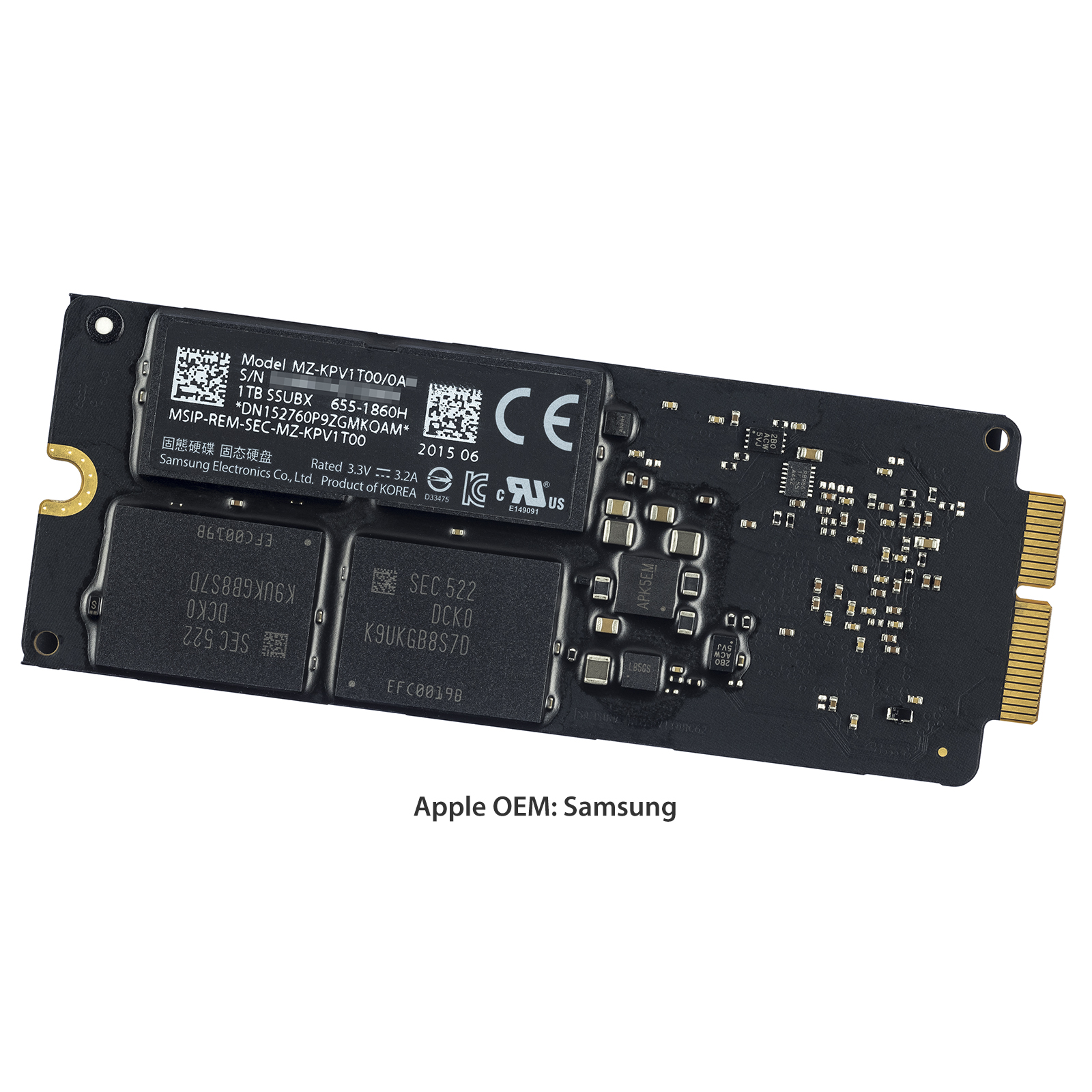 661-02309) 1TB PCIe SSD SSUBX - Mac Pro A1481 (2013)