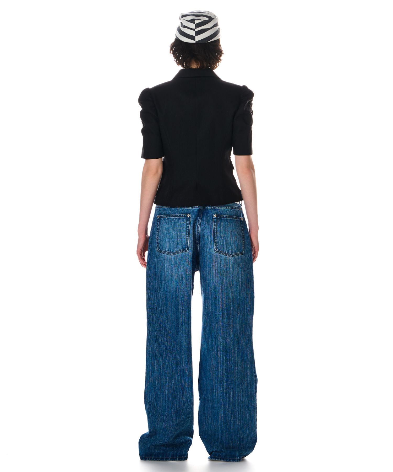 METAL EYELET SEMI LOOSE DENIM – BEEDEN