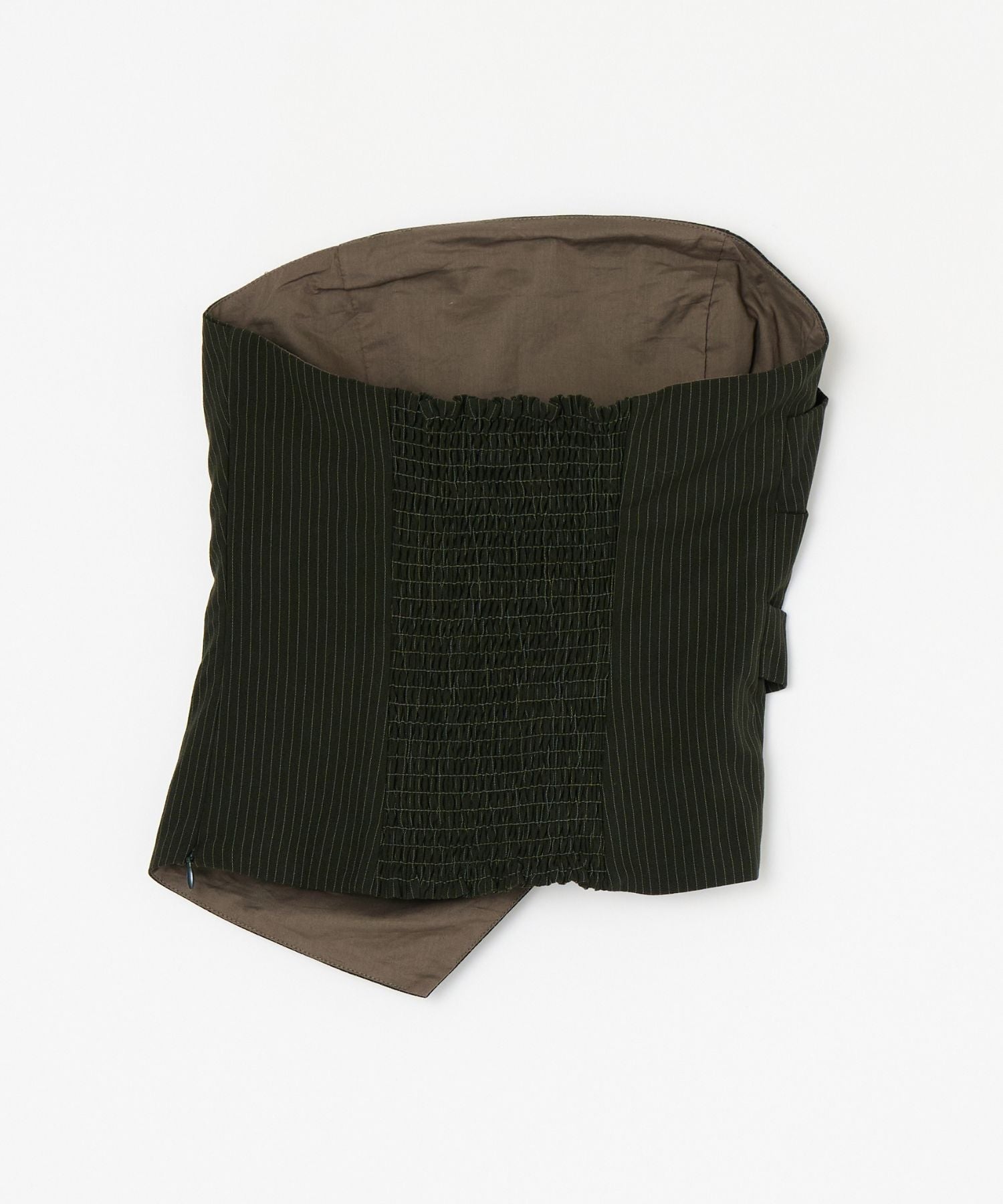 DRAPE ASYMMETRY BARE TOP – BEEDEN