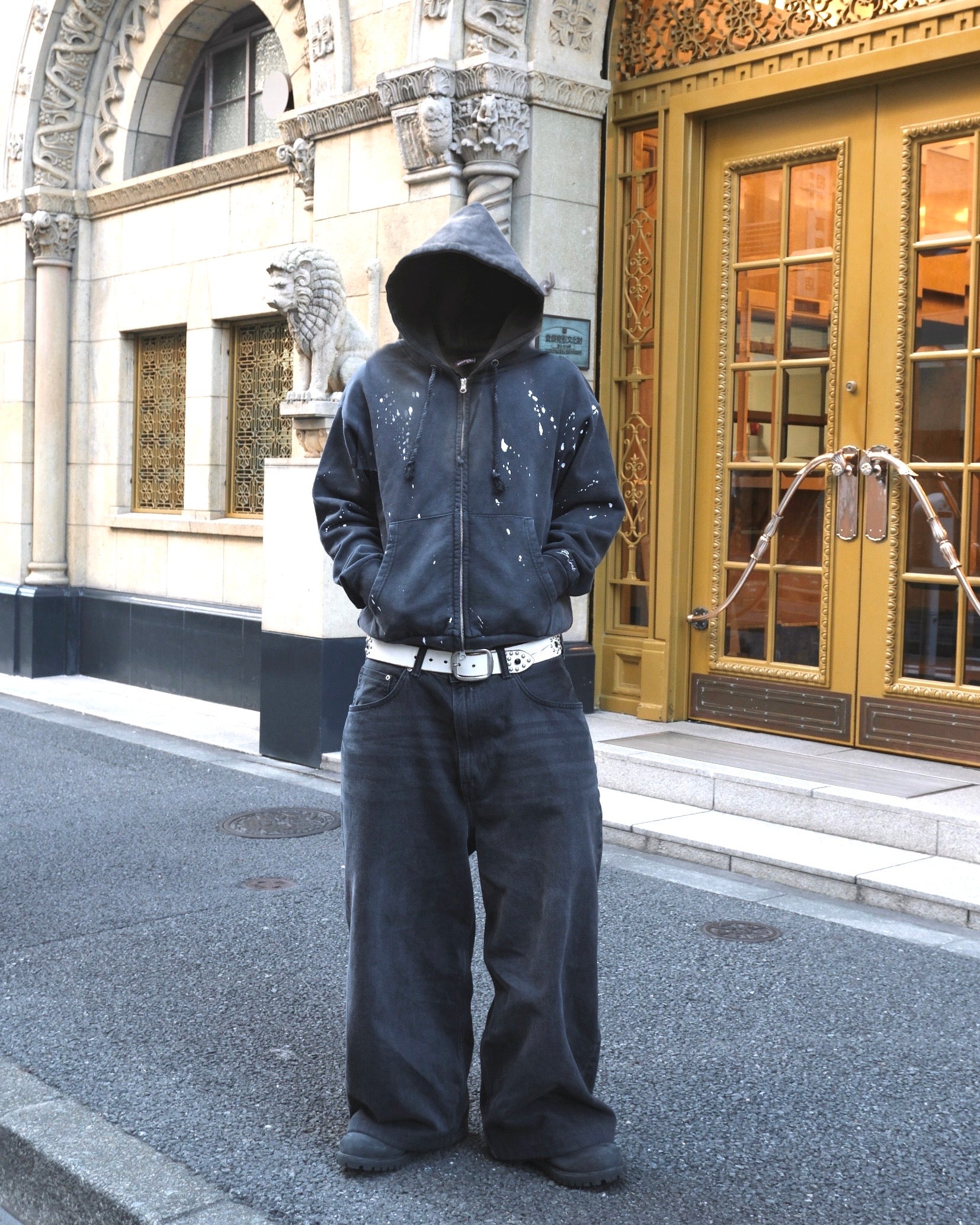 14.8oz Painted Crop Zip Hoodie – BELVET