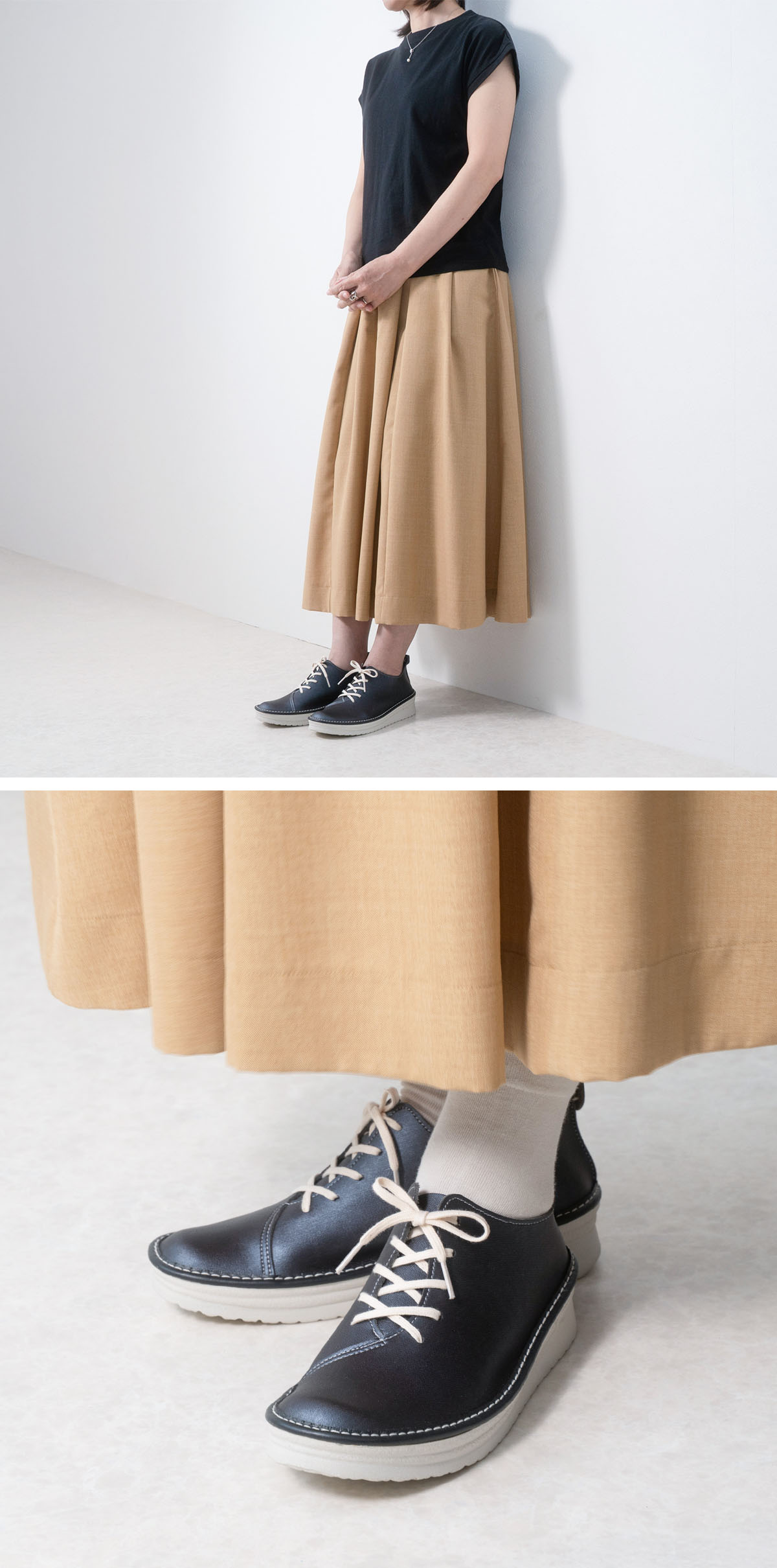 コンフォートシューズ レースアップシューズ スニーカー 紐靴 旅行