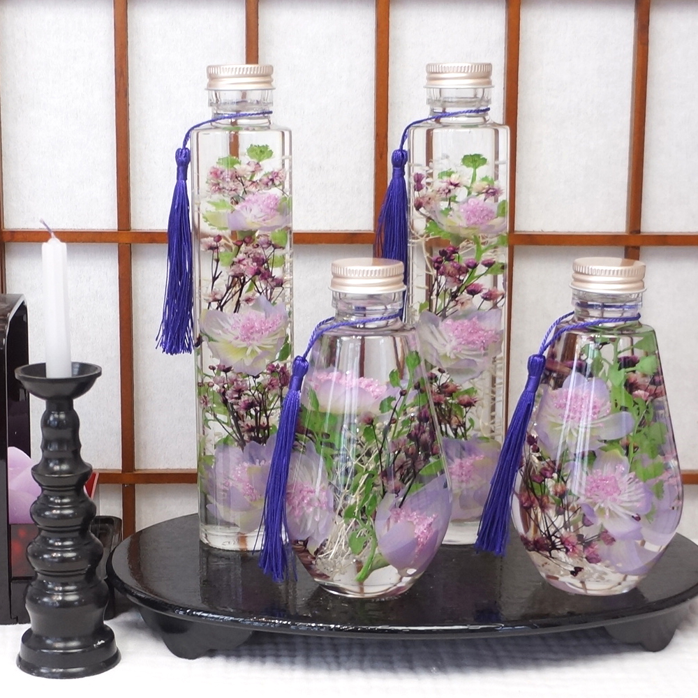 ハーバリウム 仏花 はなしずく(2本セット)｜ベルビーWebshop本店
