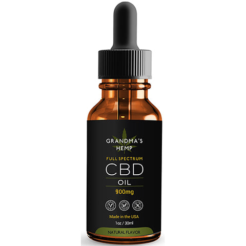 Grandma's Hemp Full Spectrum CBD Tincture 900mg - Bell Family