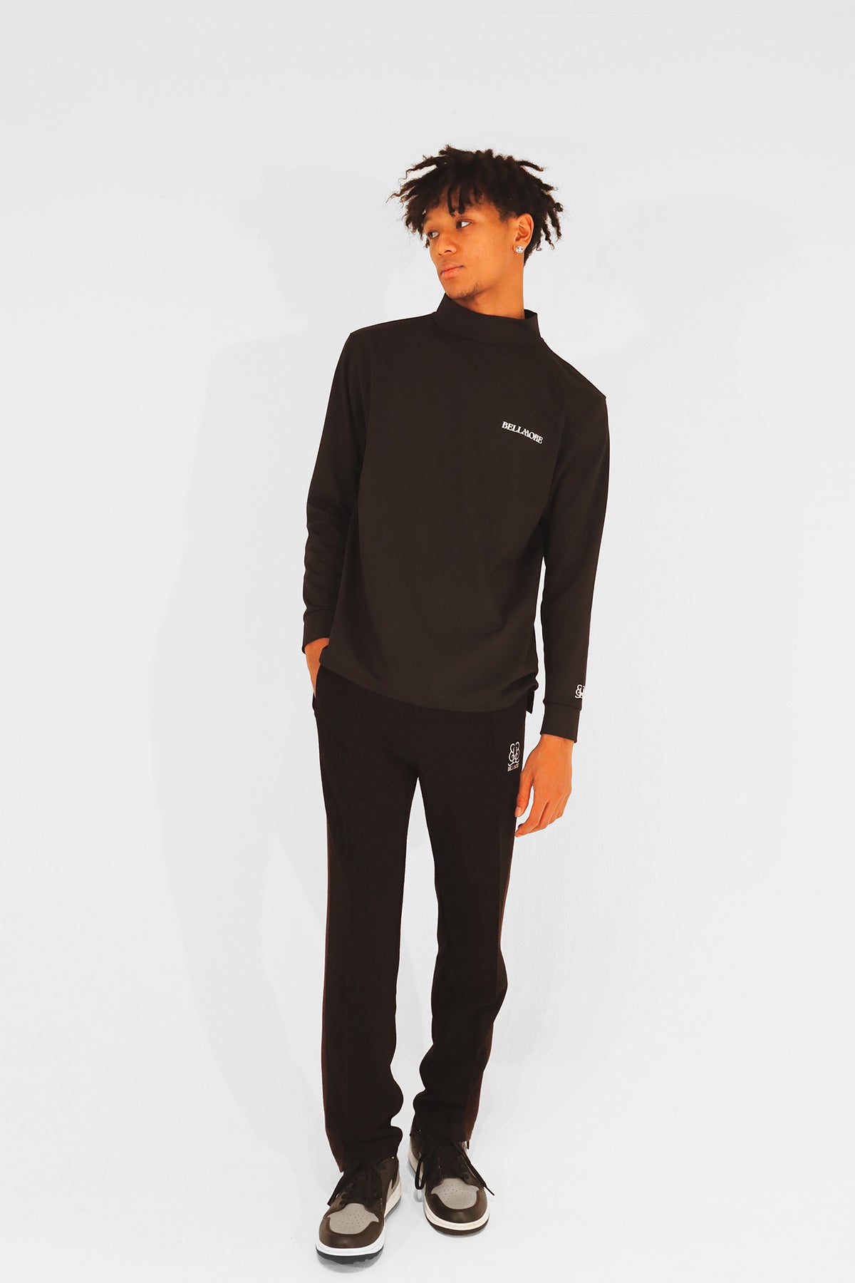 MOCKNECK LS JERSEY - BLACK – BELLMORE