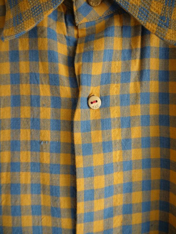 MAATEE&SONS GUPTA KHADI COTTON CHECK SHIRTS マーティーアンドサンズ