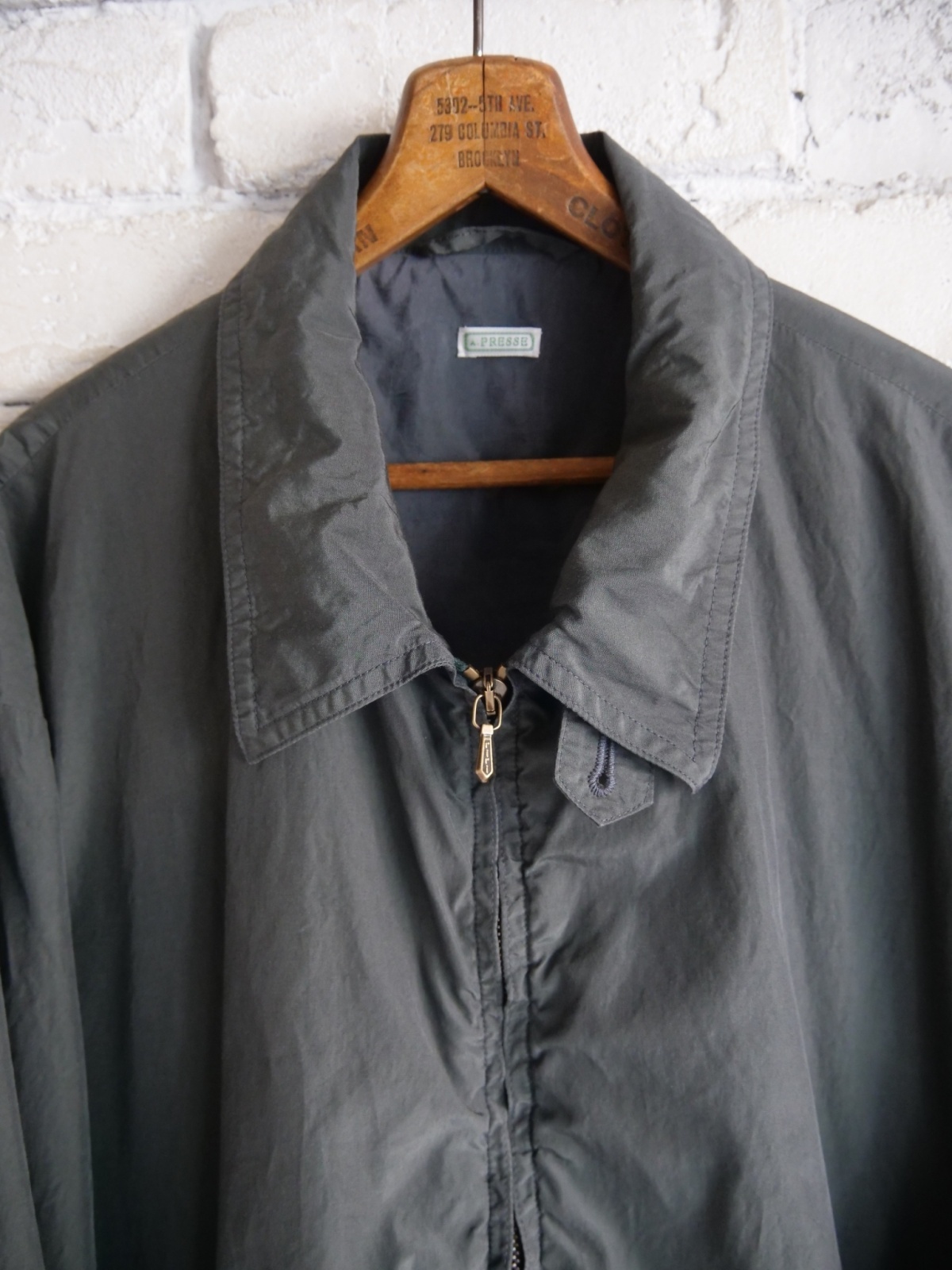 A.PRESSE Silk Taffeta Coach Jacket アプレッセ シルクタフタコーチ
