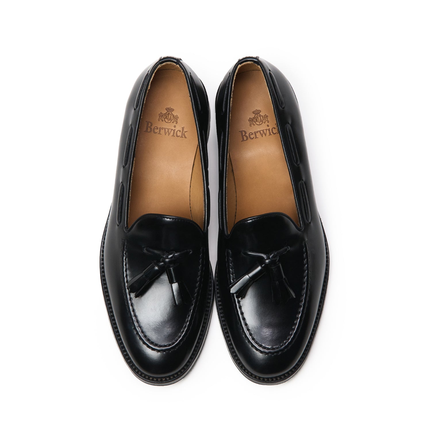 Berwick1707 | タッセルローファー コーティングレザー | 193ROSGBK