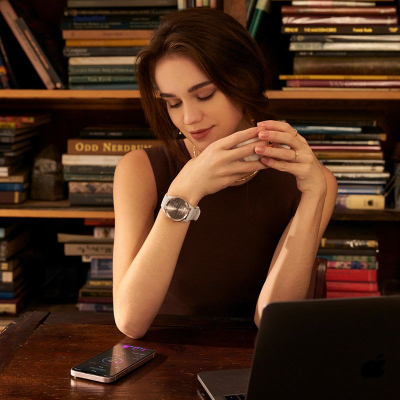 GARMIN vivomove Trend Ivory / Peach Gold ガーミン ヴィヴォムーヴ