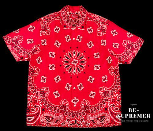 Supreme シュプリーム 21SS Bandana Silk S/S Shirt バンダナシルク