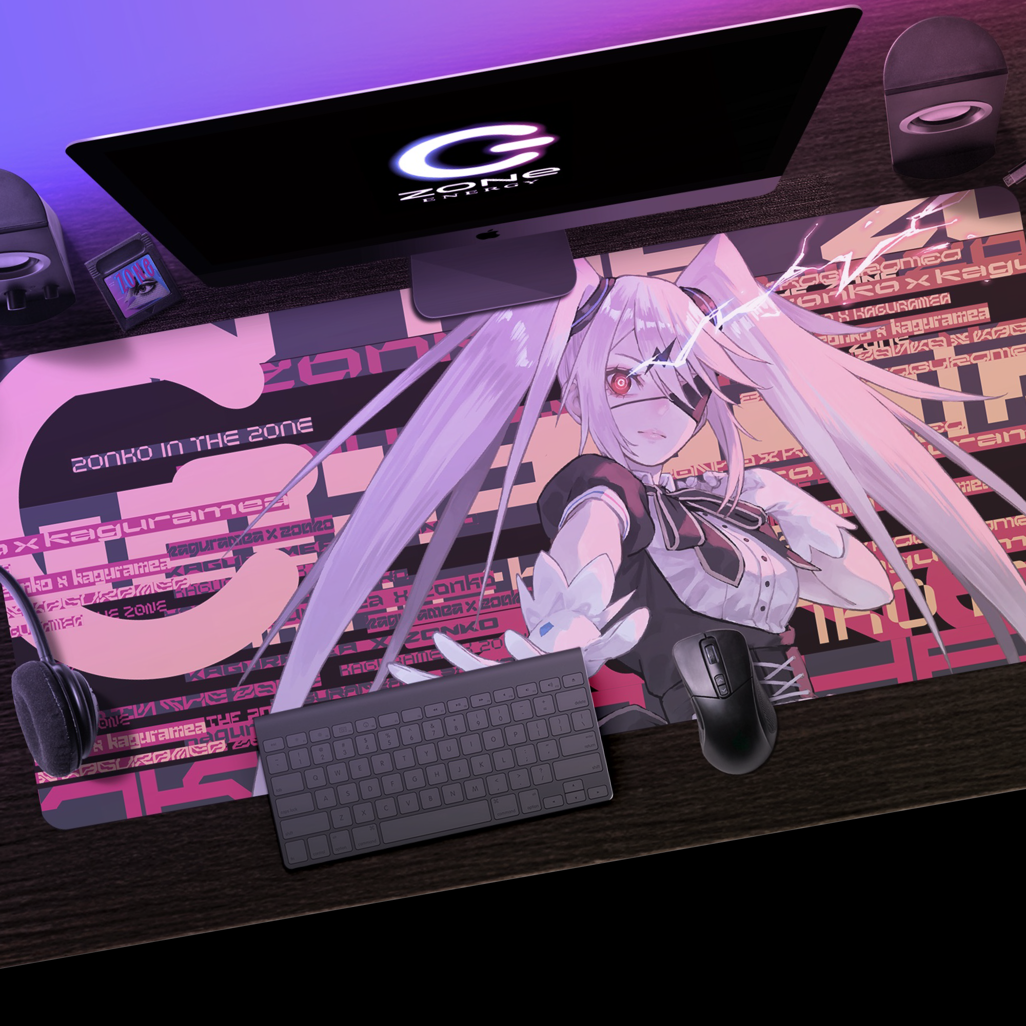 特大オリジナルデザインデスクマット + HYPER ZONe SET : DESIGN-C ぞん子