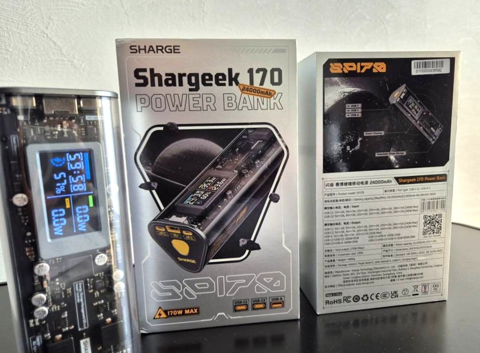 スケルトンSHARGE SHARGEEK170W モバイルバッテリー レビュー | Beヨンド