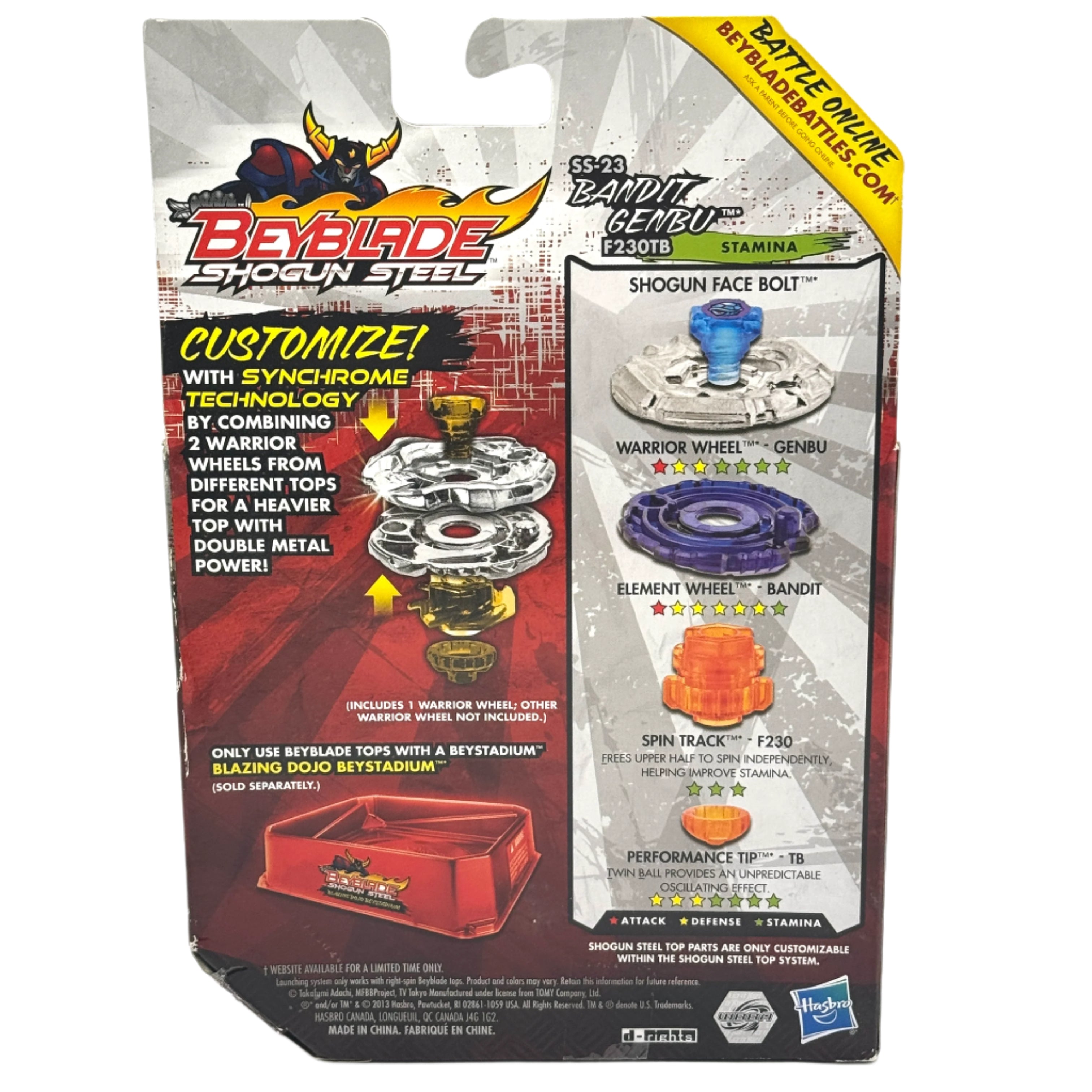 Hasbro Shogun Steel SS-23 Bandit Genbu F230TB