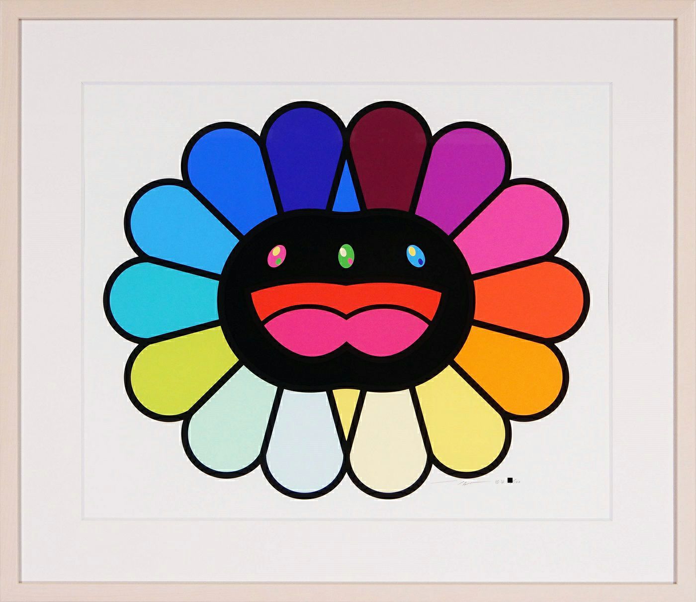 マルチカラーダブルフェイス・ブラック」村上隆｜美術品・絵画販売