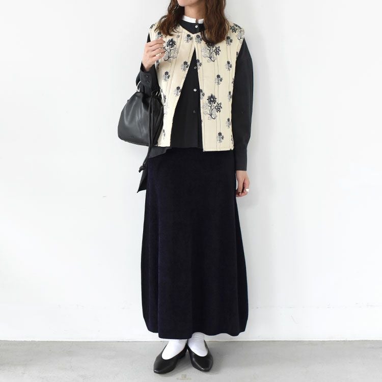 SALE 20％OFF】2way print quitting vest 2WAYプリントキルティング