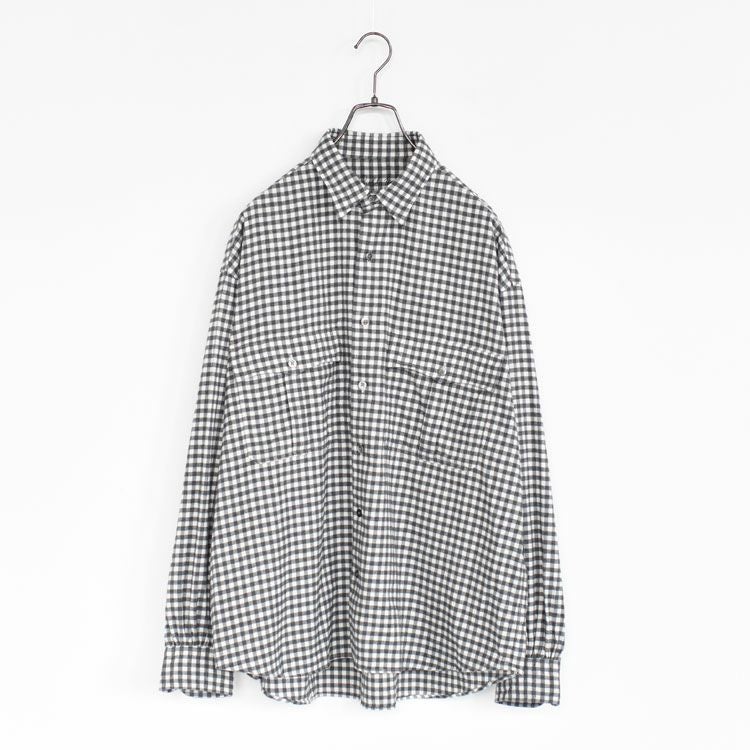 ROLL UP FLANNEL GINGHAM CHECK SHIRT ロールアップ フランネル