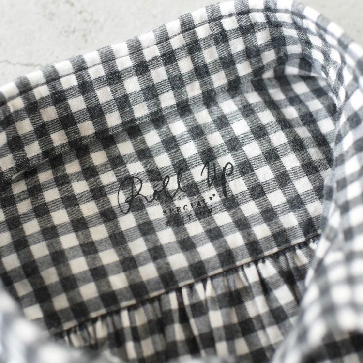 ROLL UP FLANNEL GINGHAM CHECK SHIRT ロールアップ フランネル