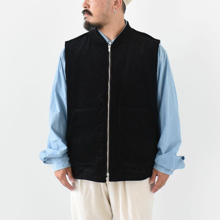 SALE 20％OFF】ORGANIC COTTON CORDUROY WORKERS VEST オーガニック