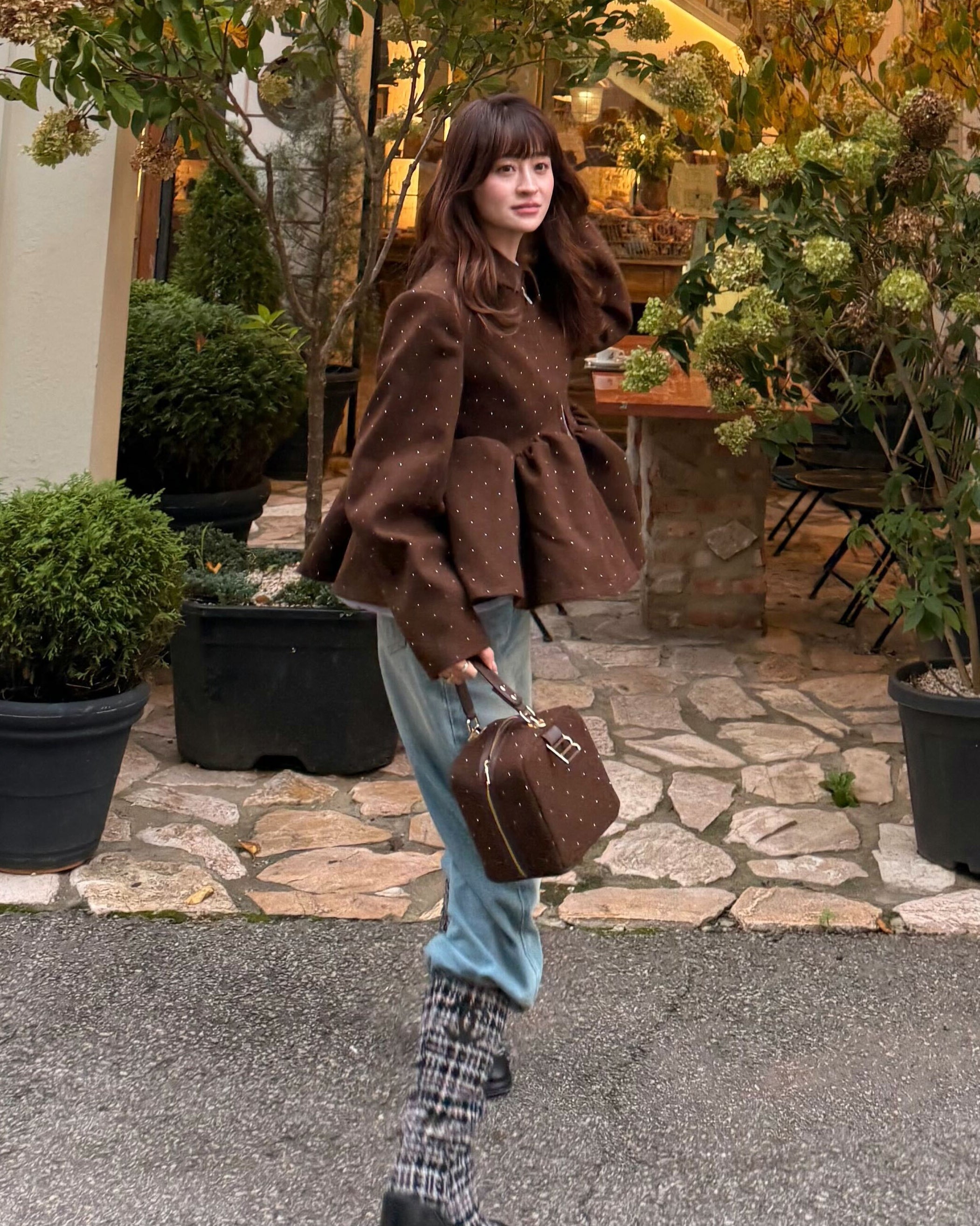 BIBIY. MADE | BIANCA SPARKLE JACKET BROWN｜Bibiy.