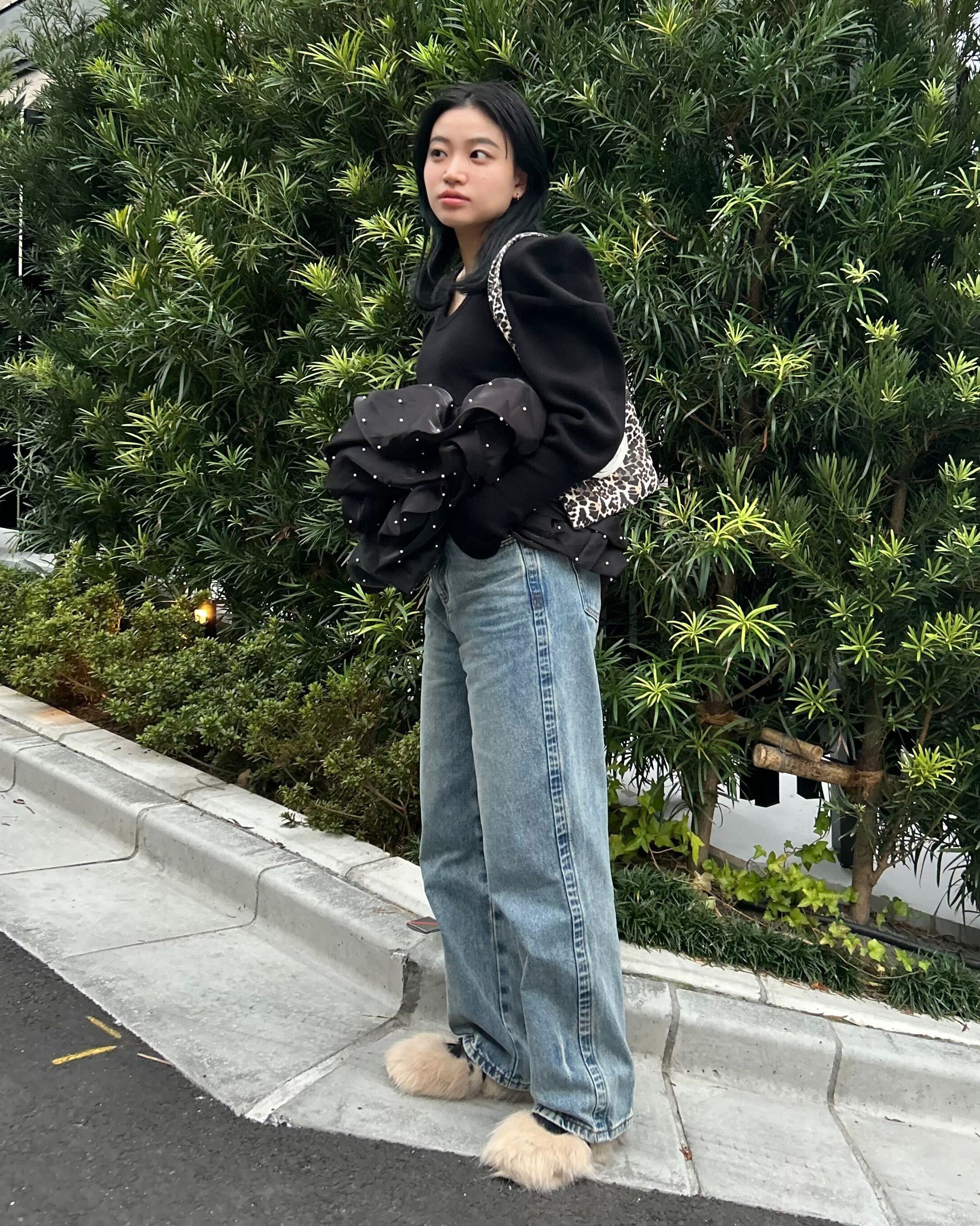 AMELIE PEPURAMU KNIT/154cm/着用サイズF｜Bibiy.