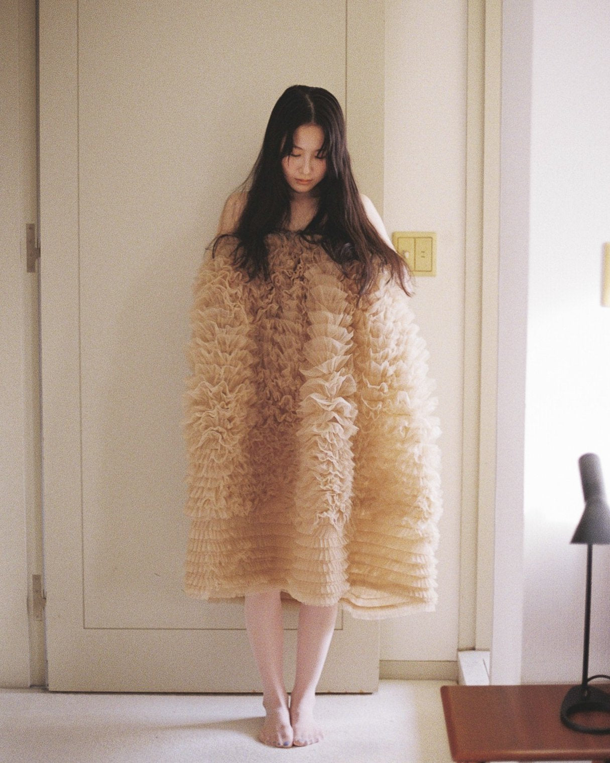 BIBIY. MADE | DARLENE SHUSHU SKIRT BEIGE｜Bibiy.