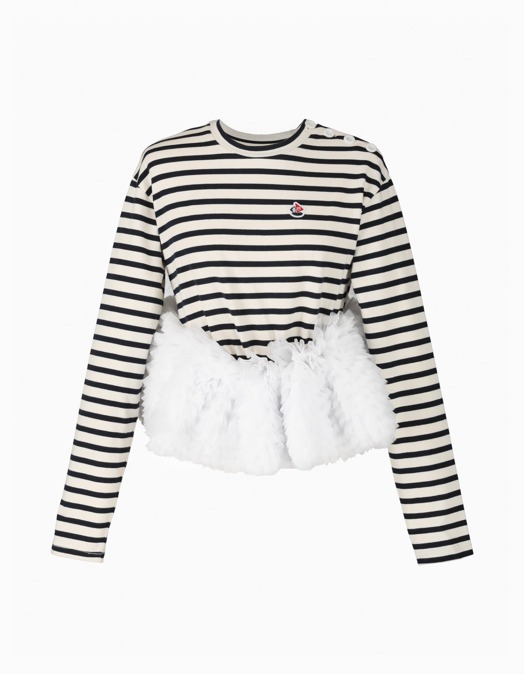 BIBIY. MADE | FRANCINE TULLE TOP RED｜Bibiy.