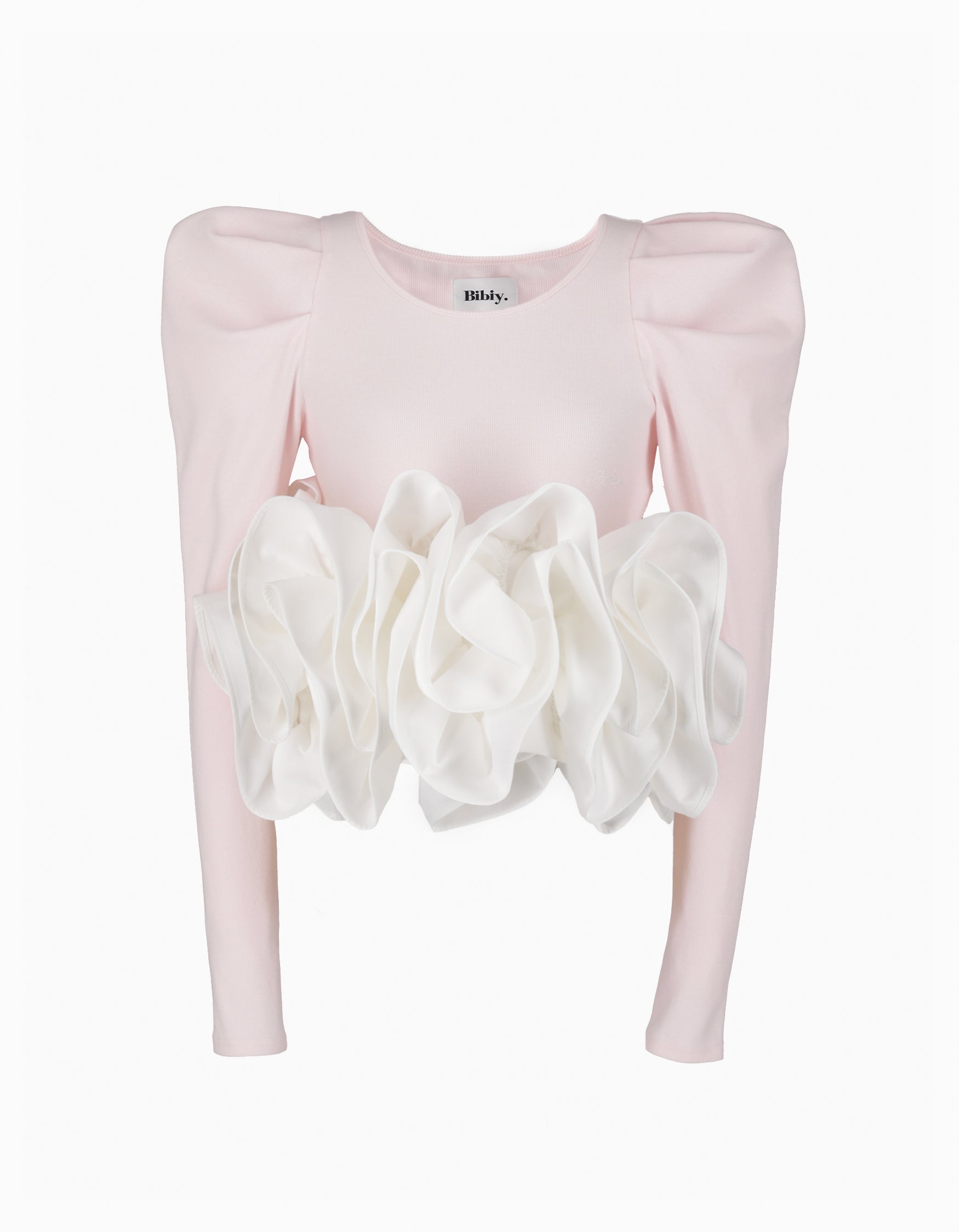 BIBIY. MADE | BIBIY. CREME PEPURAMU TOP DARK GRAY｜Bibiy.