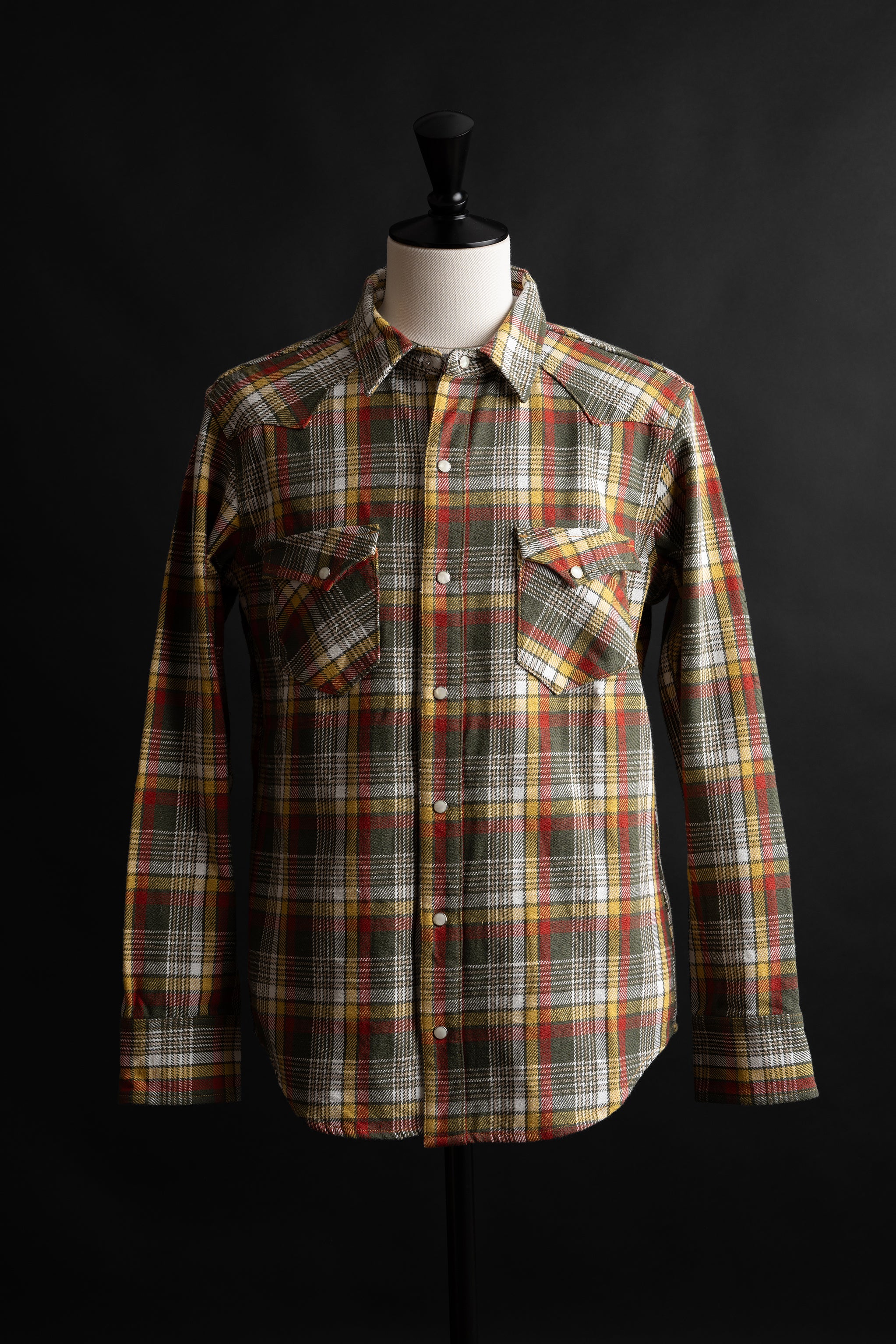 MS006WE (56) HEAVY COTTON FLANNEL WESTERN SHIRT – BIG JOHN【公式