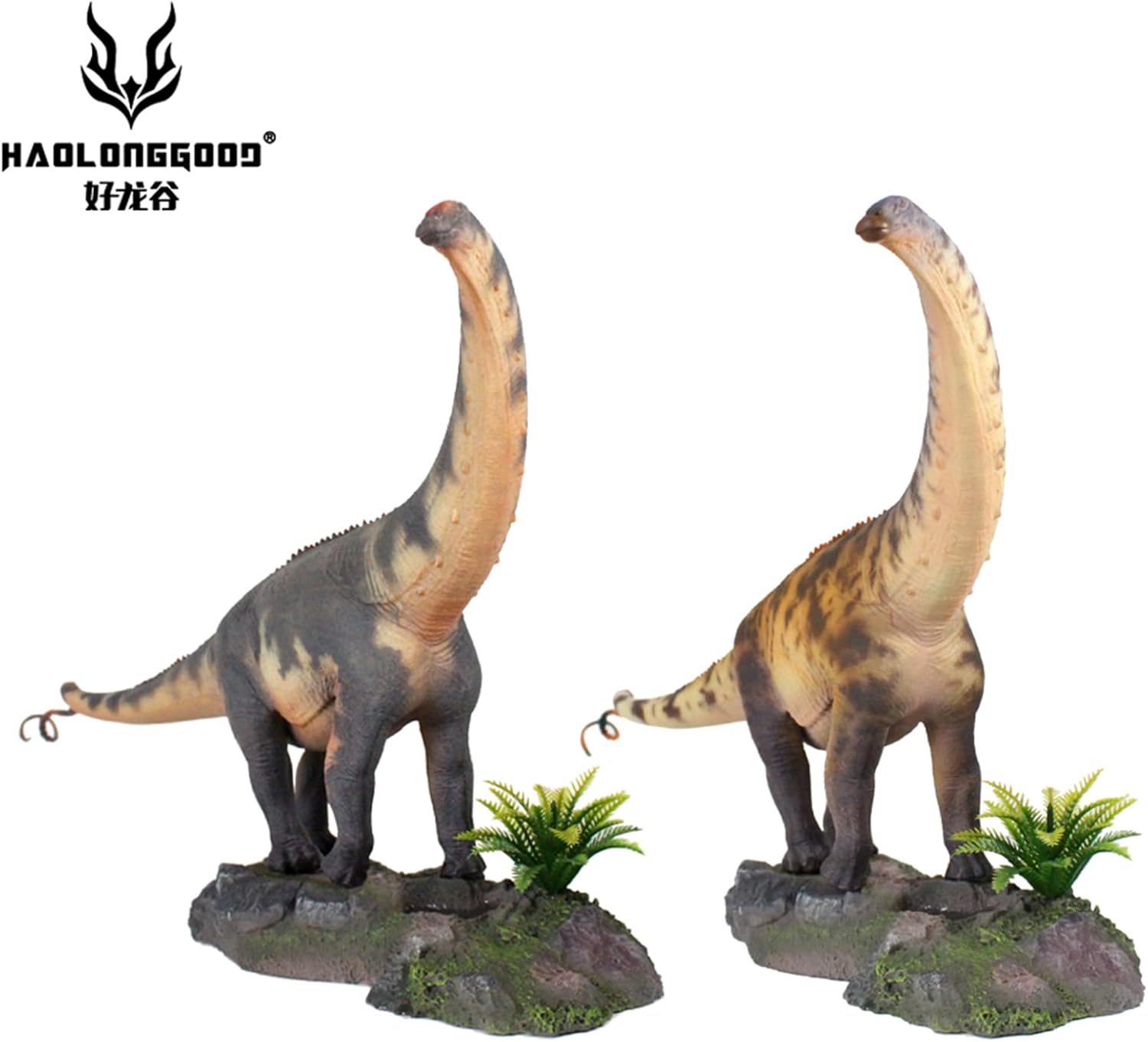 HAOLONGGOOD 1/35 サイズ ブロントサウルス 45.5cm級 PVC CE認証 塗装