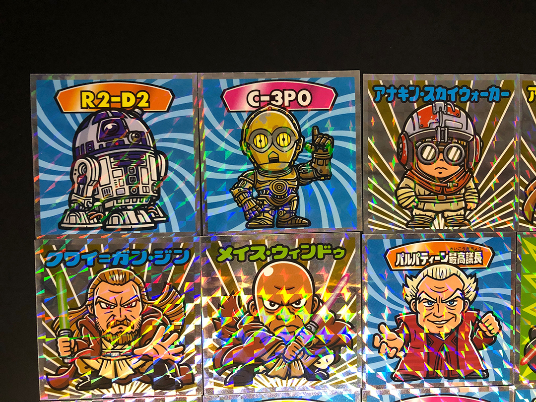 スターウォーズビックリマン 全72種+抽選3種シールリスト（2015年6月