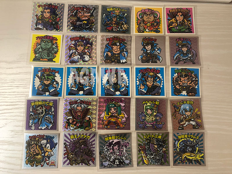 歴史大戦ゲッテンカ 小判キャンペーンシール第7回・第8回（各47種）全