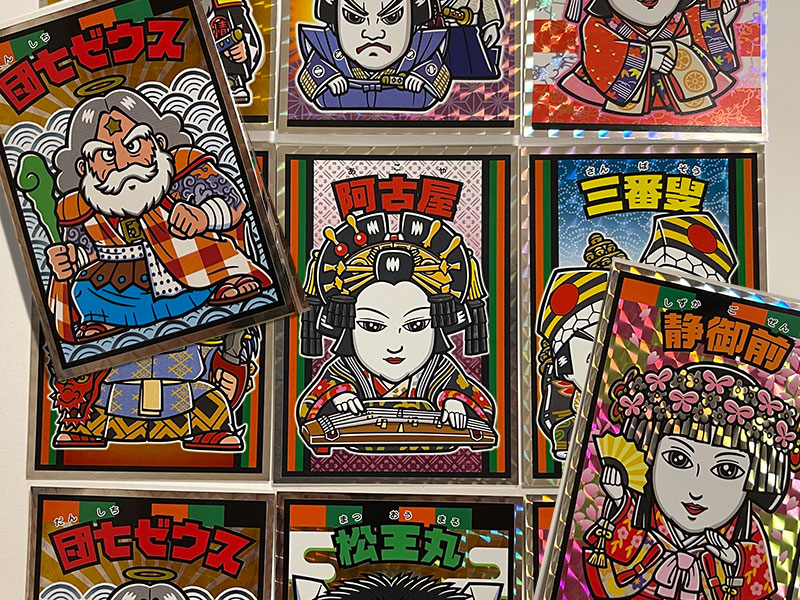 ビックリマン×文楽 観劇配布カード 全9種 2017～2019 ｜ シール