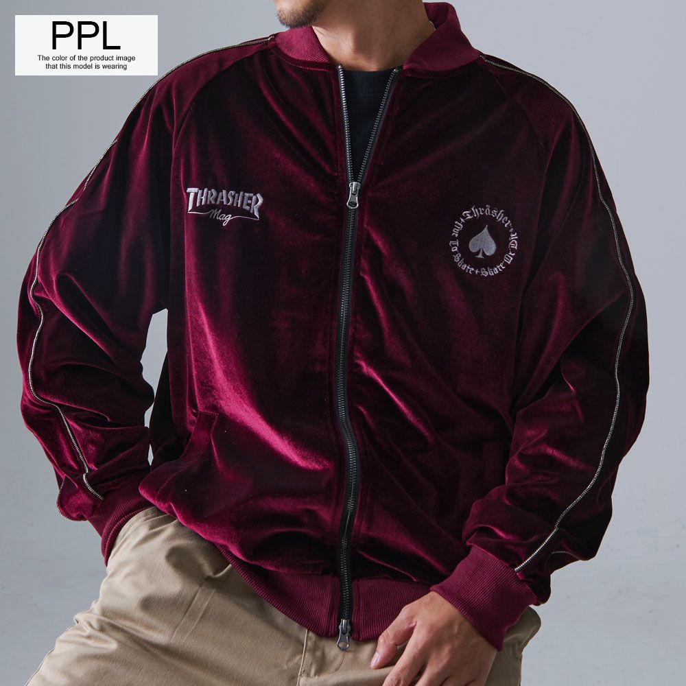 THRASHER(スラッシャー)ベロアスカジャン/全2色