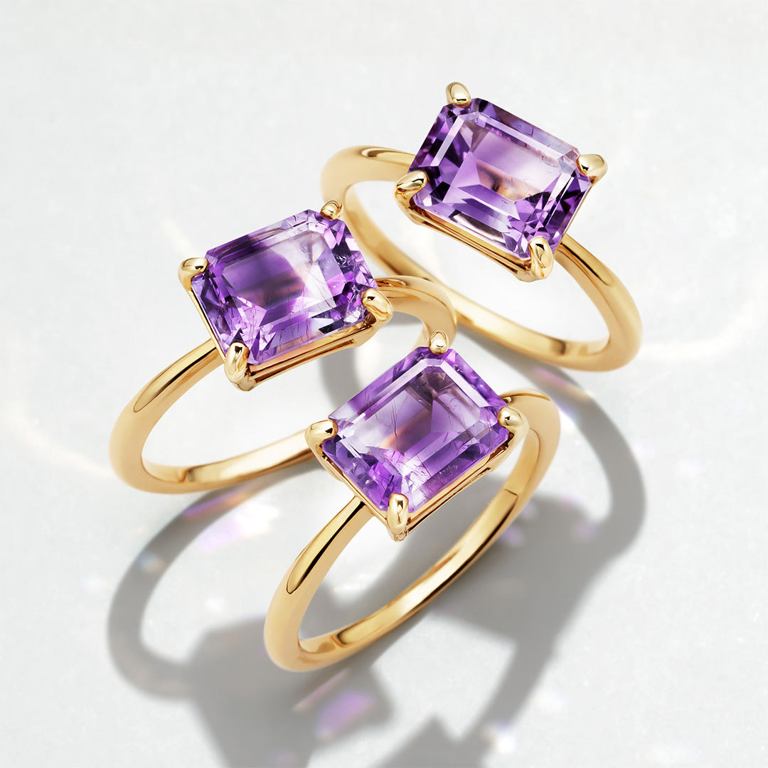 即日発送】ゲーサイトインバイカラーアメジスト K10リング・セラム