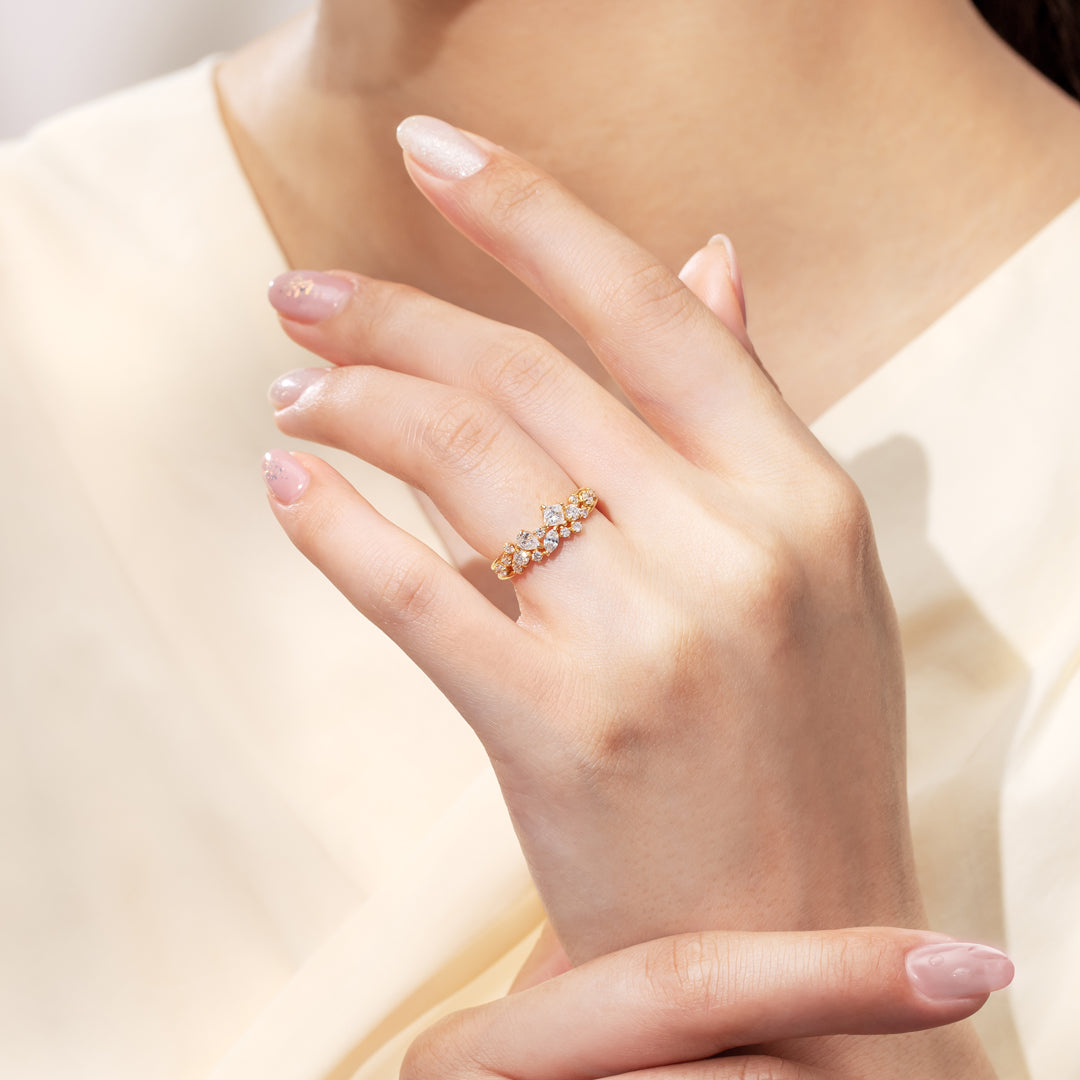 ビズー公式】ダイヤモンド SIクラスアップ ファンシーカット K10 K18