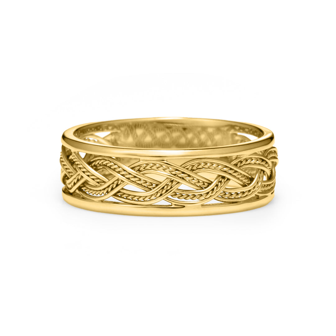 ビズー公式】手編み ゴールド K18 リング トレッセ | 希少石カラー