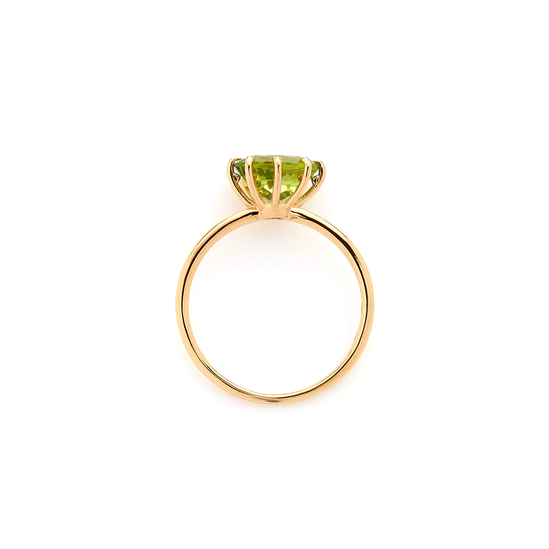 ビズー公式】ペリドット K18(18金) リング セパージュ | 希少石カラー