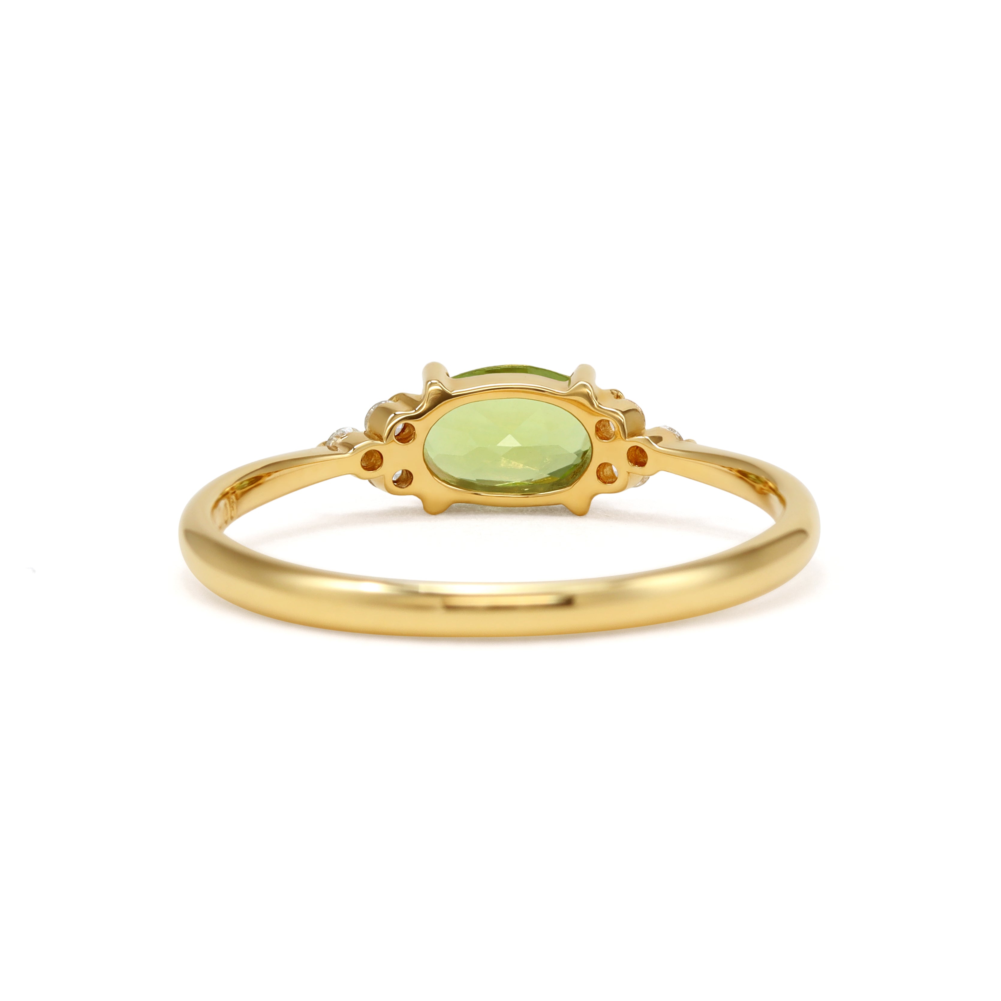 ビズー公式】ペリドット ダイヤモンド K18(18金) リング フラヴィ