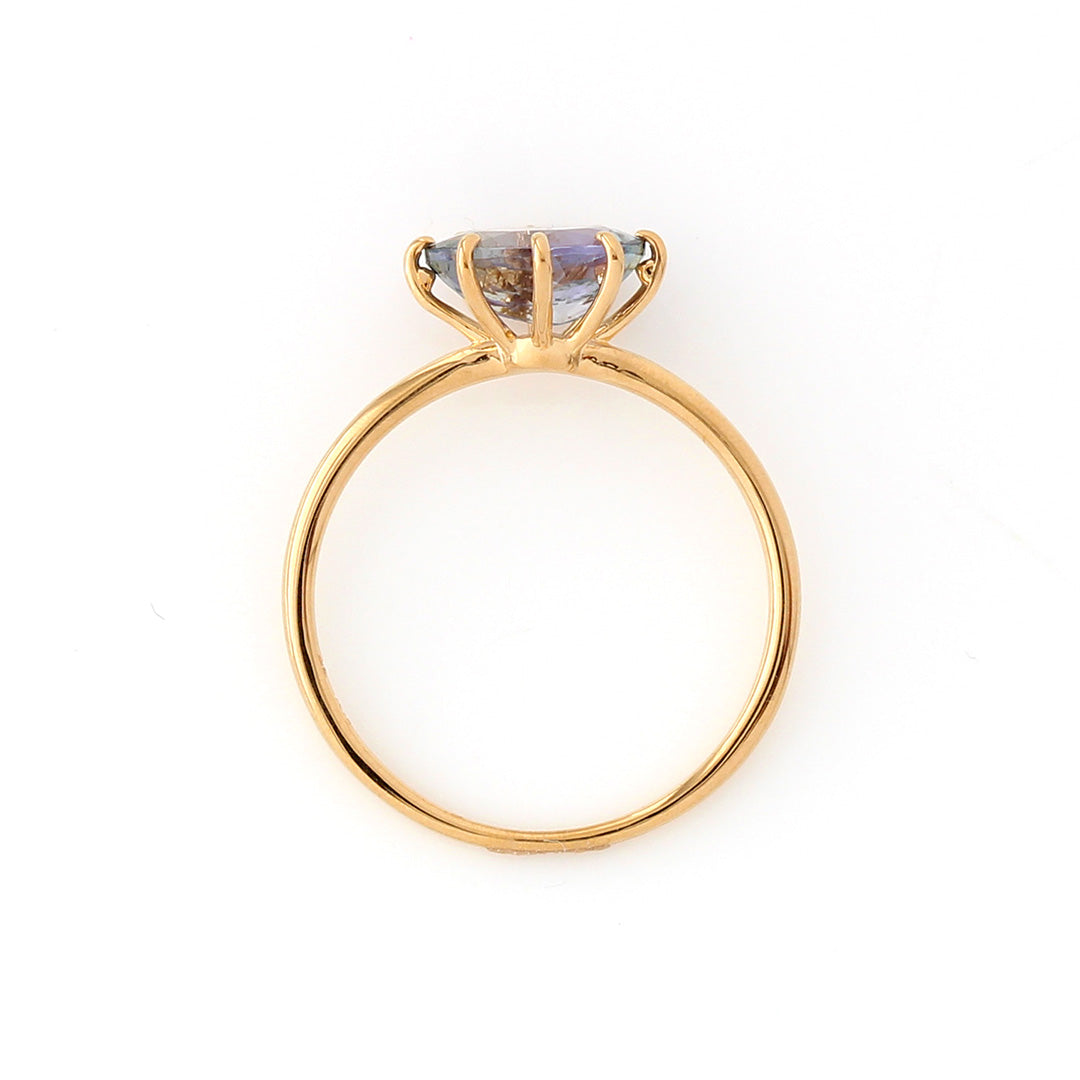 GSTV シリマナイト 18kリング GSTV 純金 リング 約5.9g