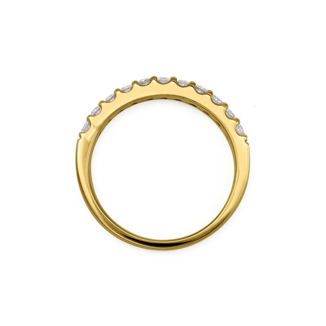 ビズー公式】 ダイヤモンド SIクラス 11石 ハーフ エタニティ K18