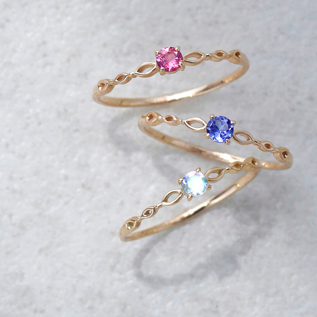 ビズー公式】タンザナイト ラウンドカット K10(10金) リング ジュリ