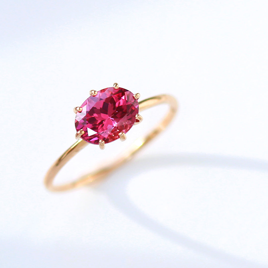 ビズー公式】マラヤ ガーネット K18(18金) リング セパージュ | 希少石