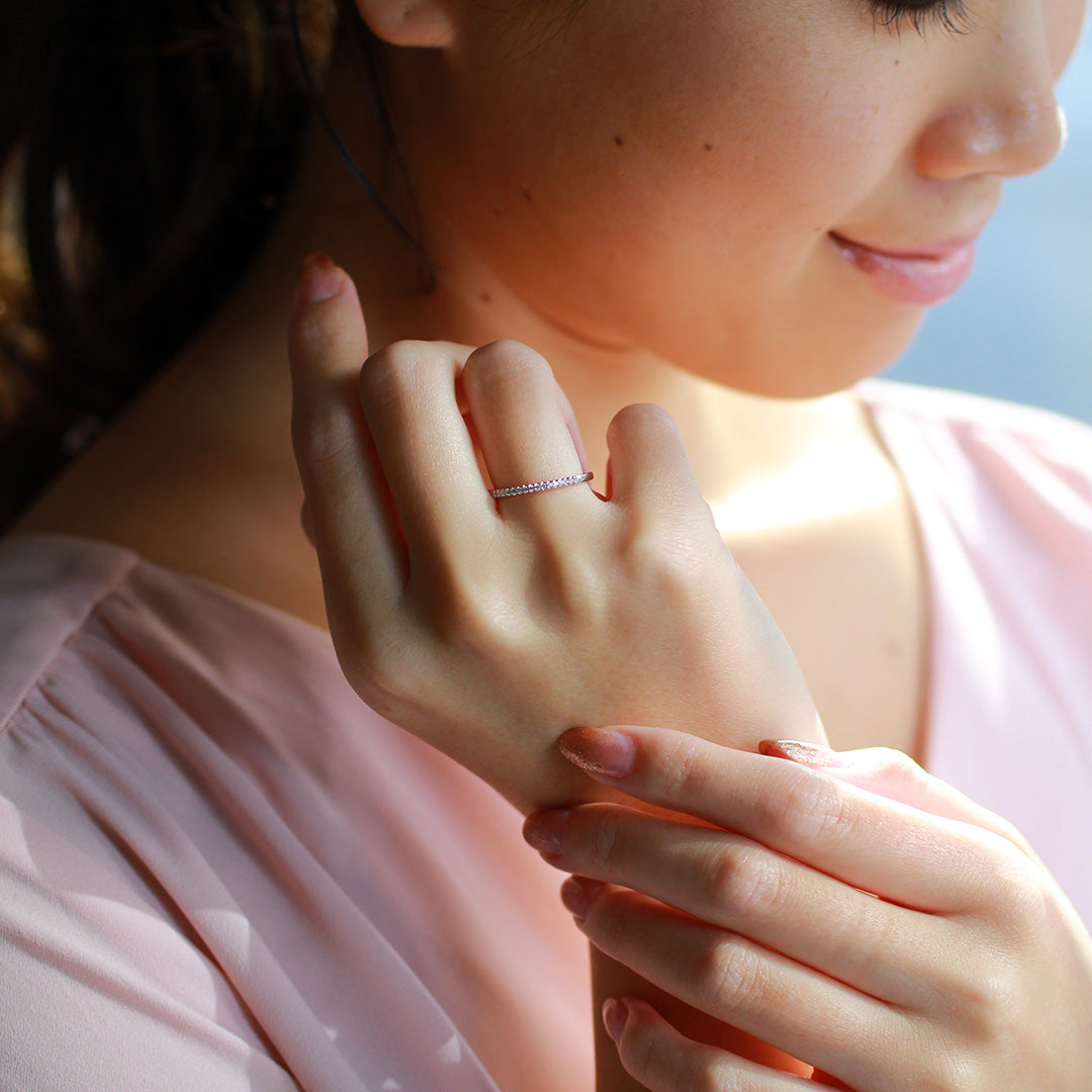 ビズー公式】天然 ピンクダイヤモンド ダイヤモンド SIクラス K18(18金